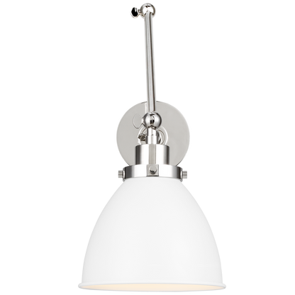 Wellfleet Double Arm Dome Task Sconce