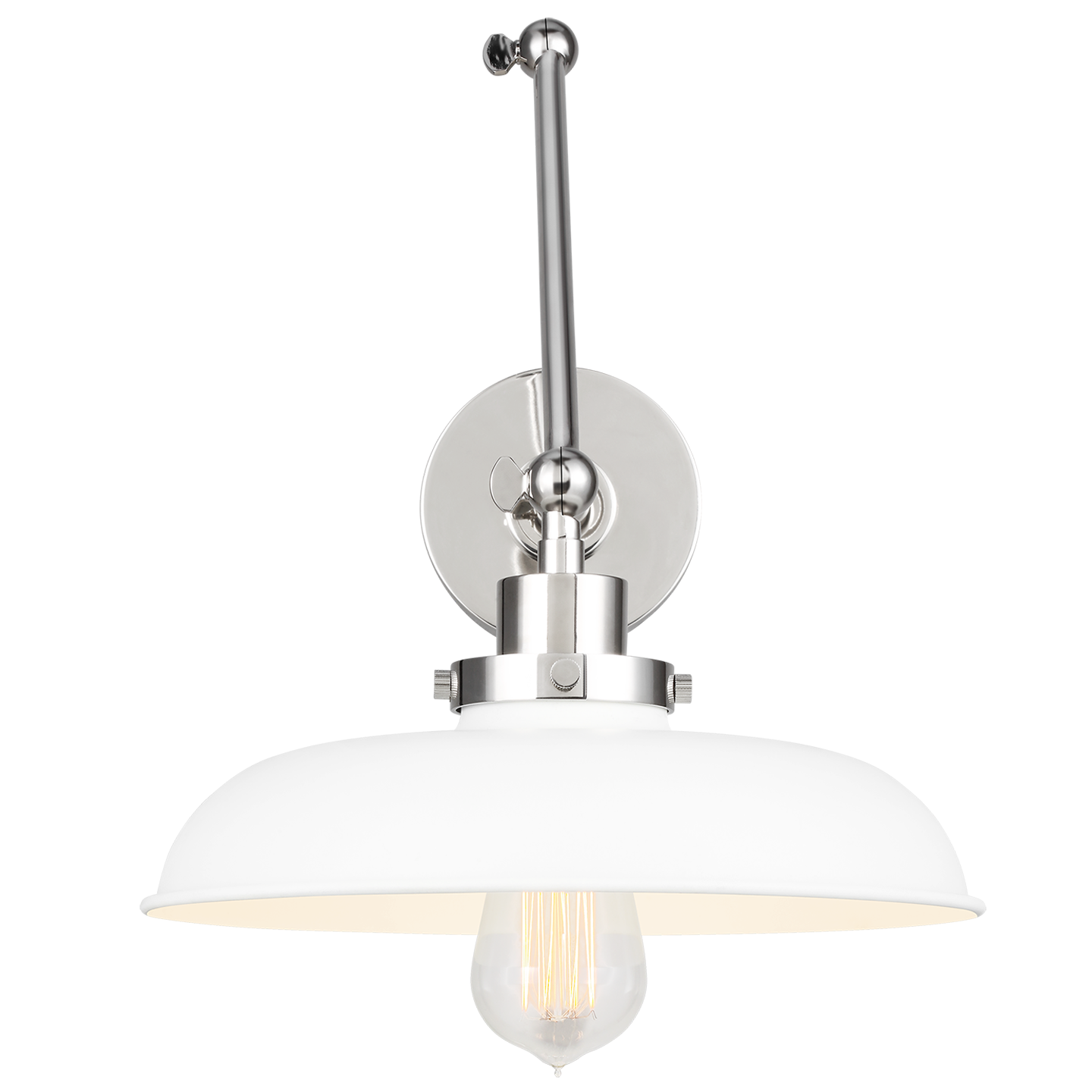 Wellfleet Double Arm Wide Task Sconce