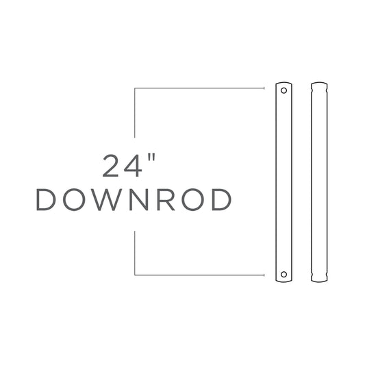 24" Downrod in Oil Rubbed Bronze