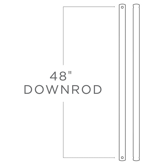 48" Downrod in Oil Rubbed Bronze