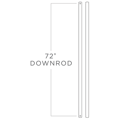 72" Downrod in Chrome