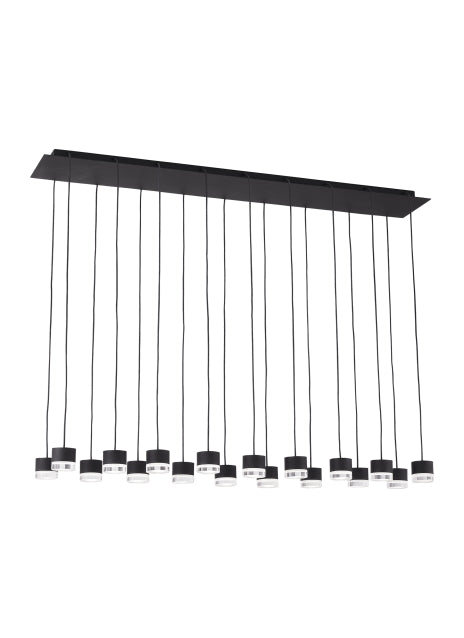 Lustre à pignon à 18 lumières