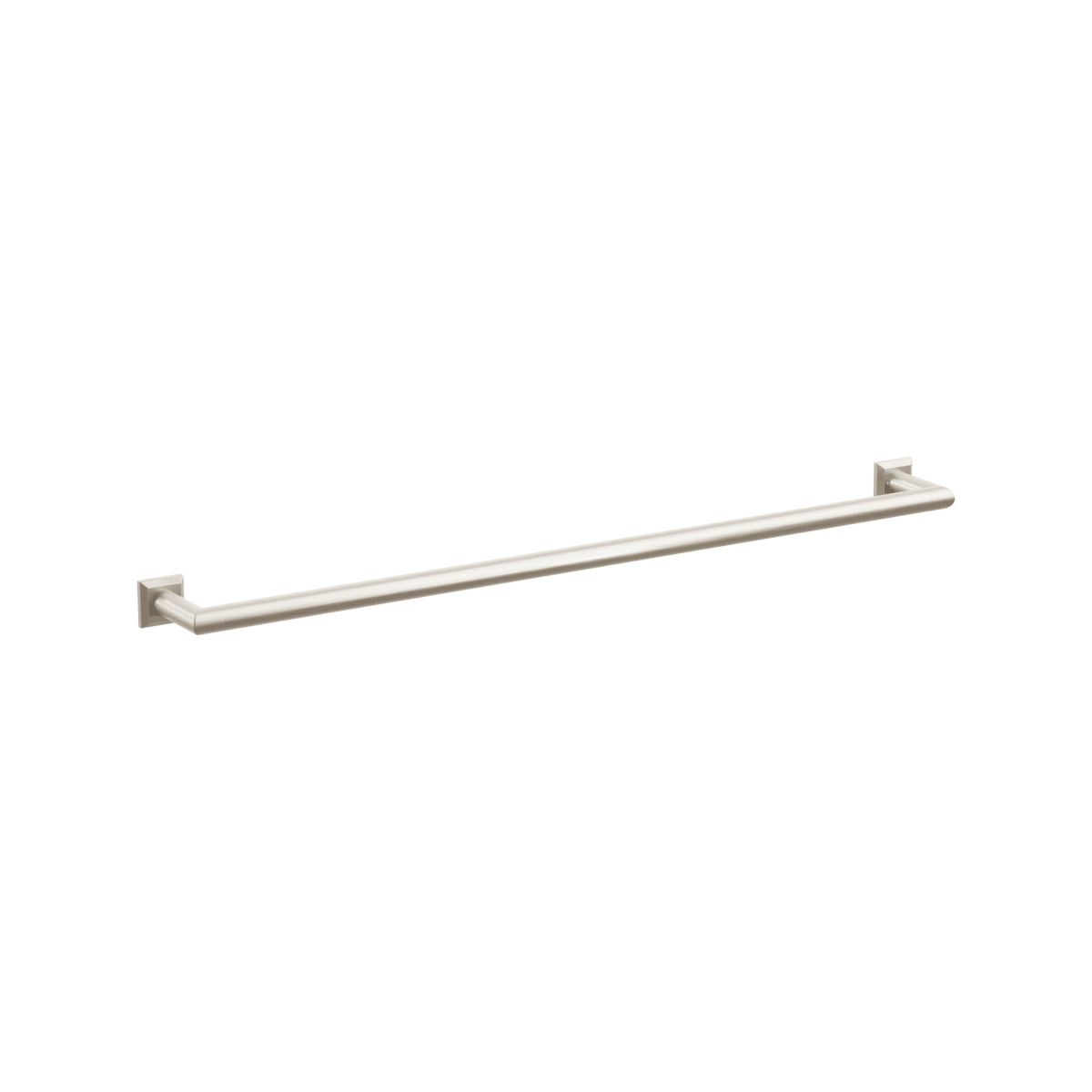 Modern Tubular Brass Towel Bar 30"