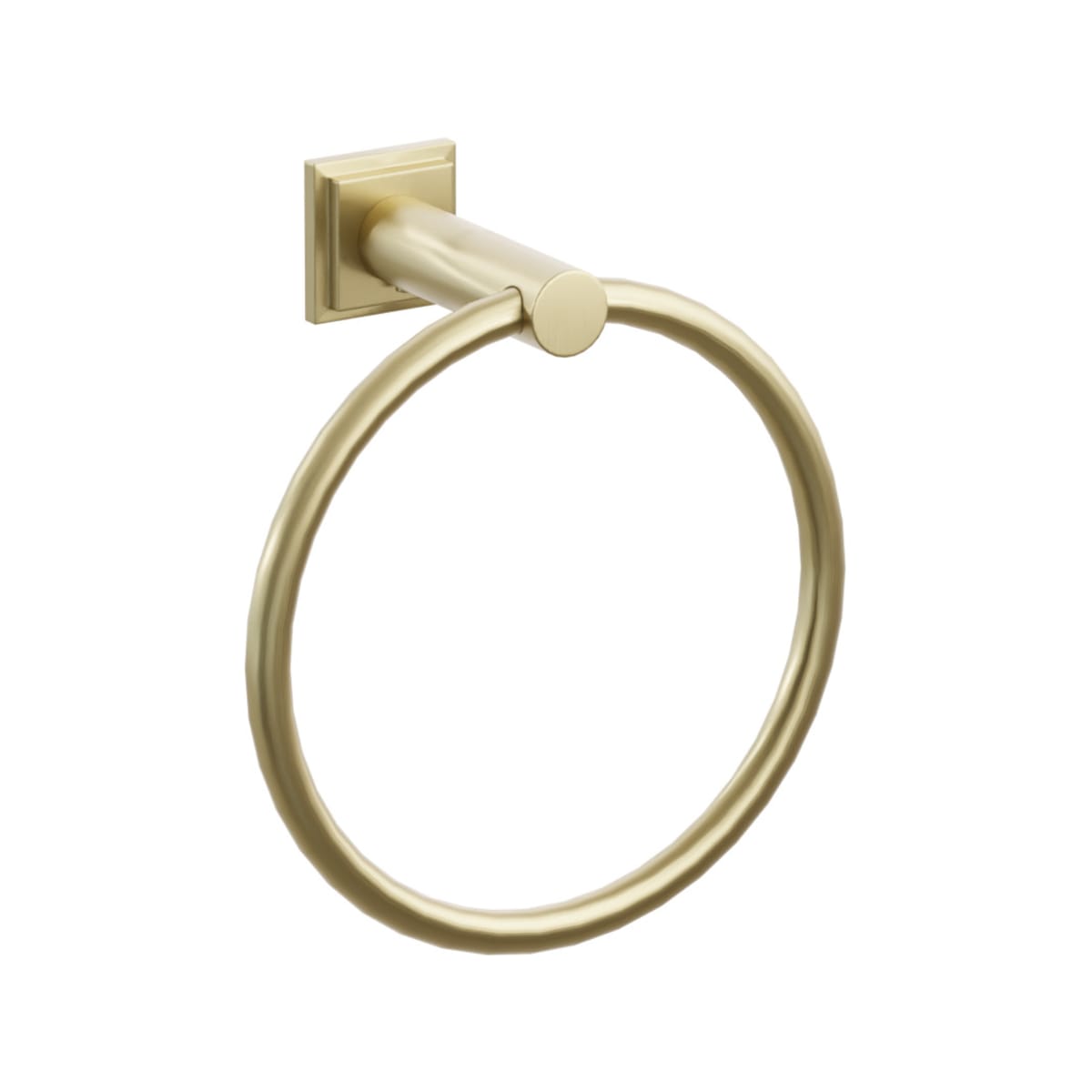 Modern Tubular Brass Towel Ring
