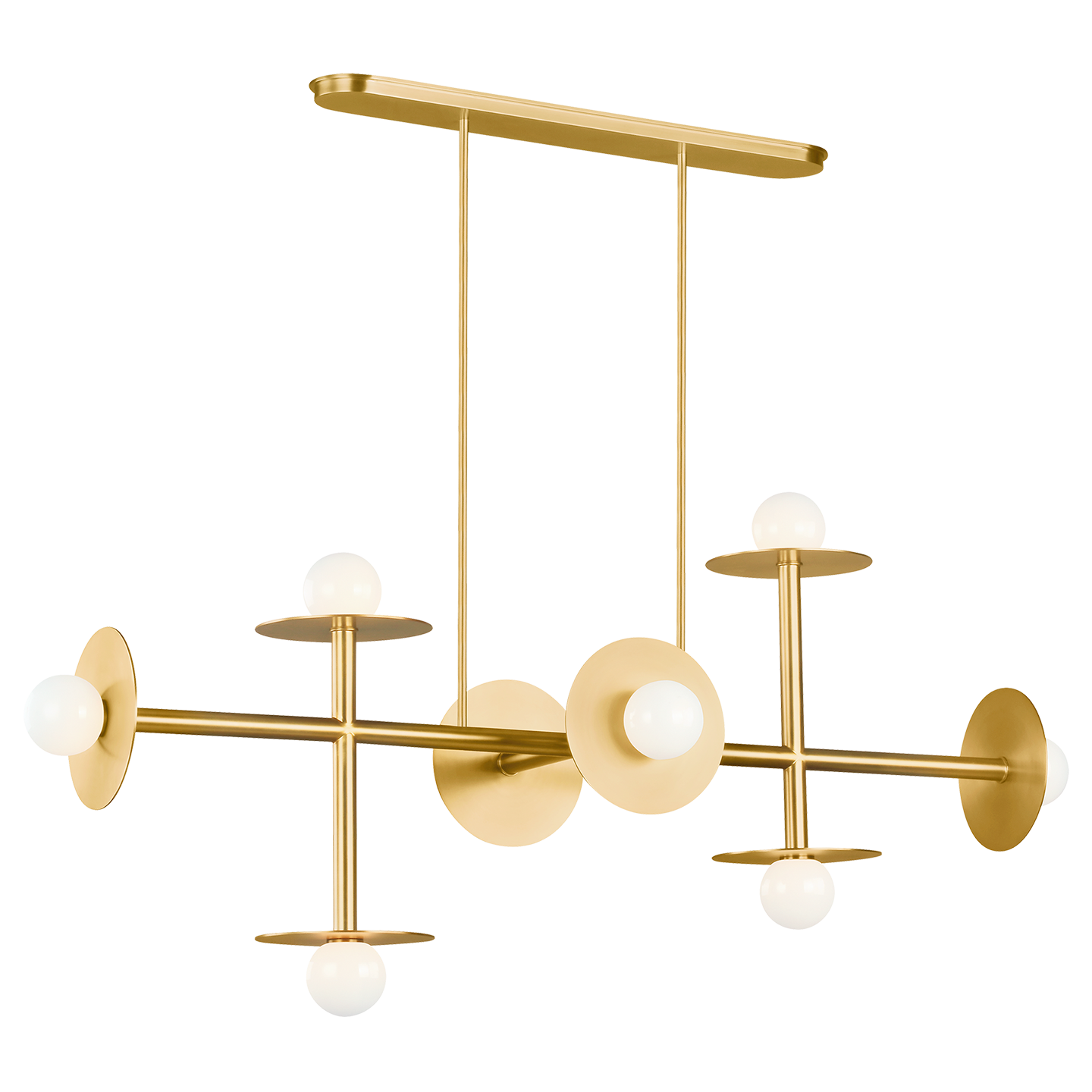 Nodes Large Linear Chandelier