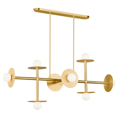 Nodes Large Linear Chandelier