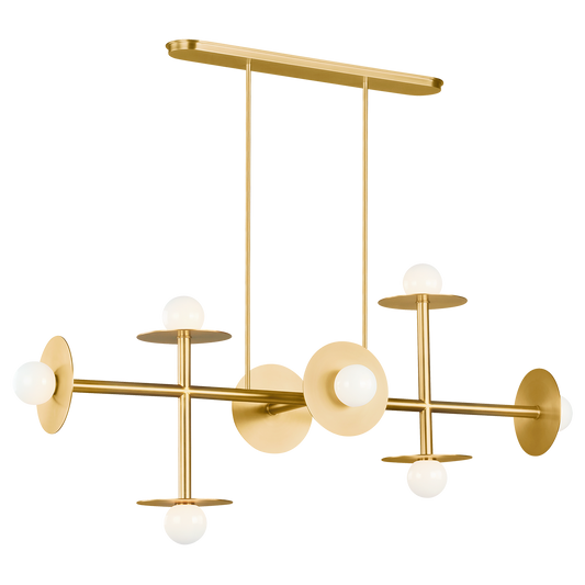 Nodes Large Linear Chandelier
