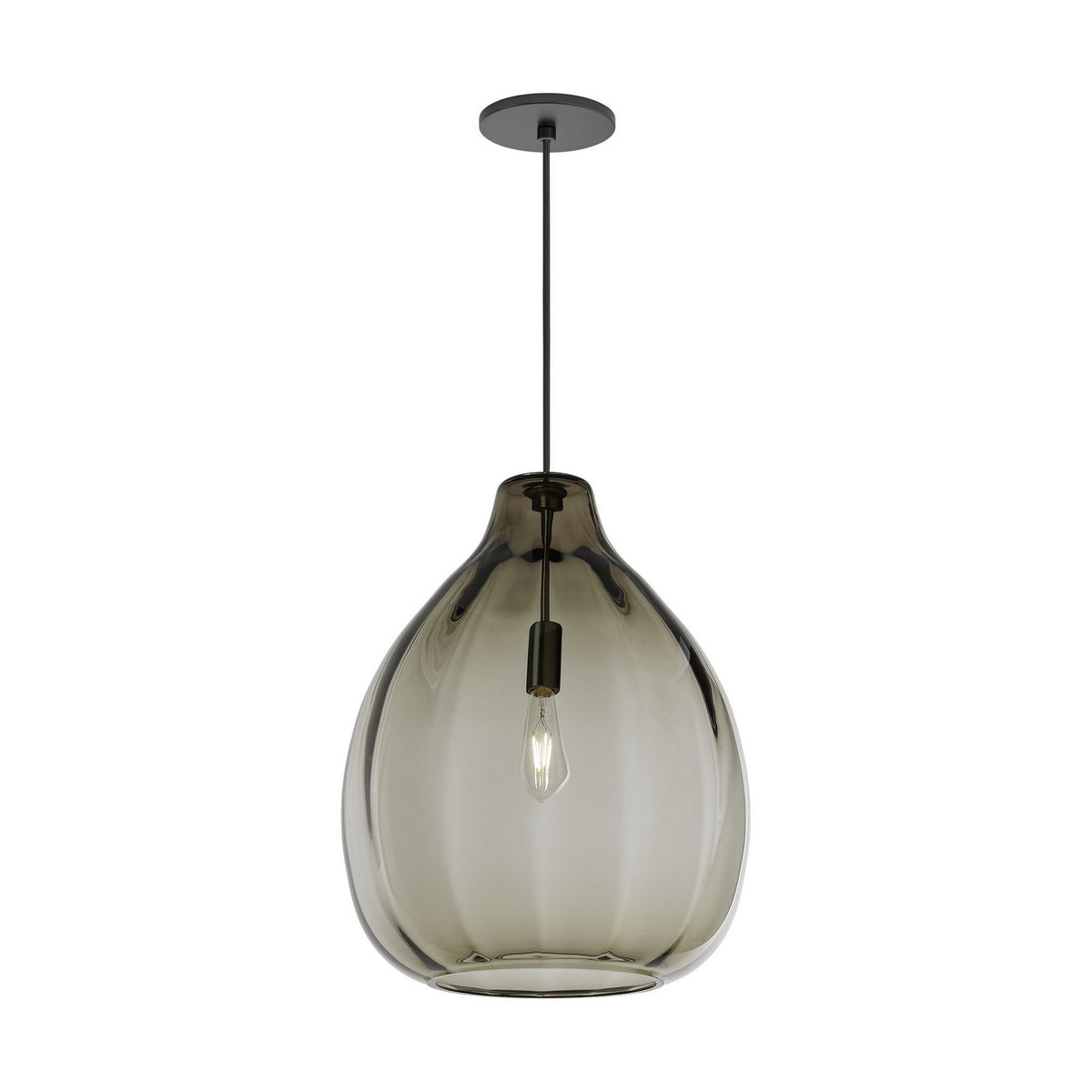 Harper One Light Pendant in Black