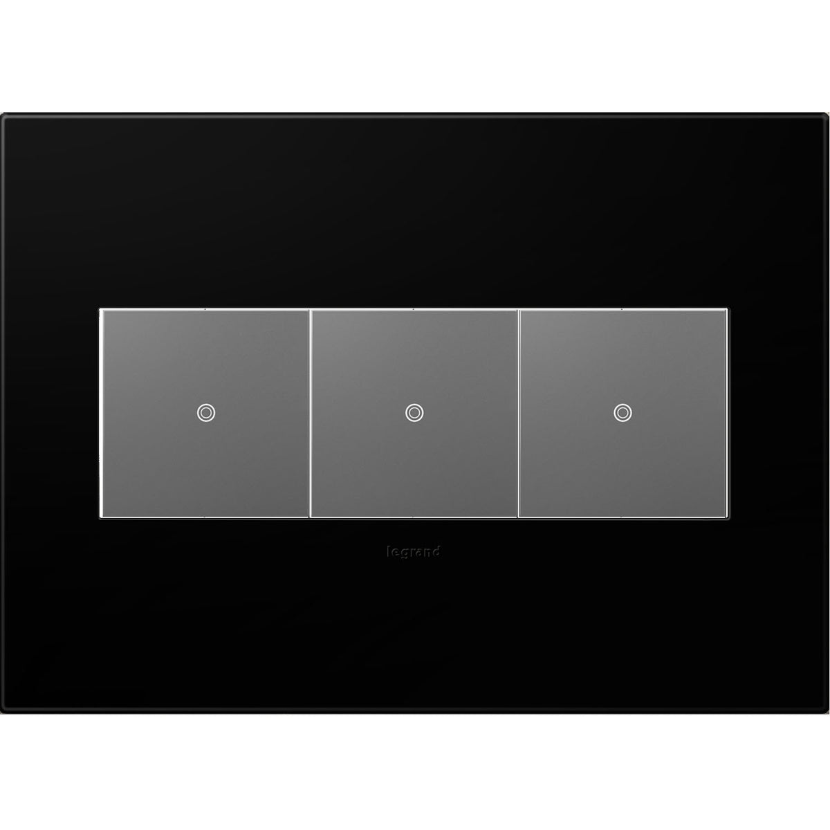 Adorne Three-Gang Screwless Wall Plate