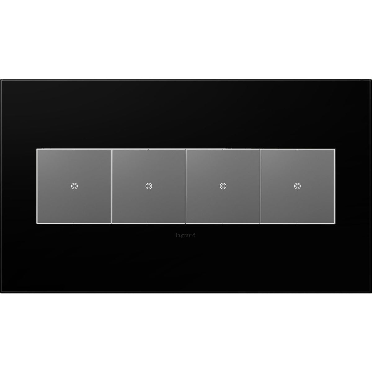 Adorne Four-Gang Screwless Wall Plate