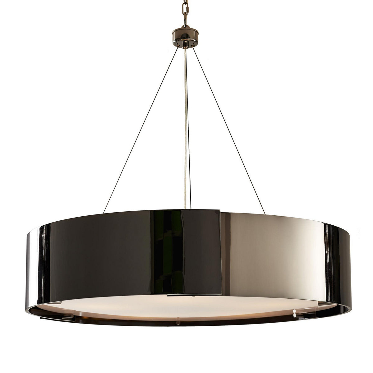 Dante Five Light Chandelier in Black Nickel