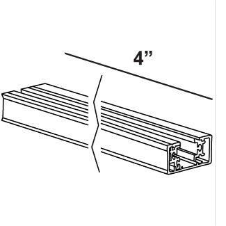 TRACK, 4FT, BLACK