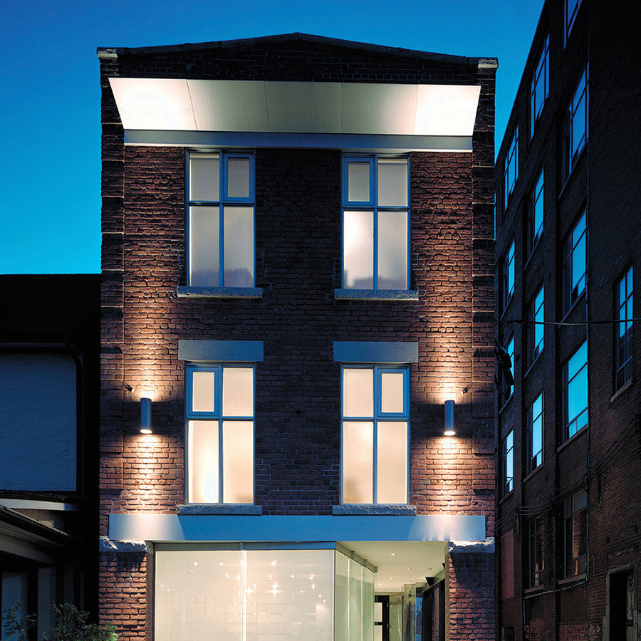 ARCHITECTURAL OUTDOOR OUTDR, WLLMNT, 50W GU10, RD, DNLT in Grey
