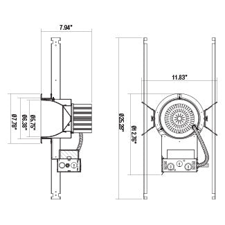 LED REC, 6IN, NC HSNG, 60W, WH/CHR in White