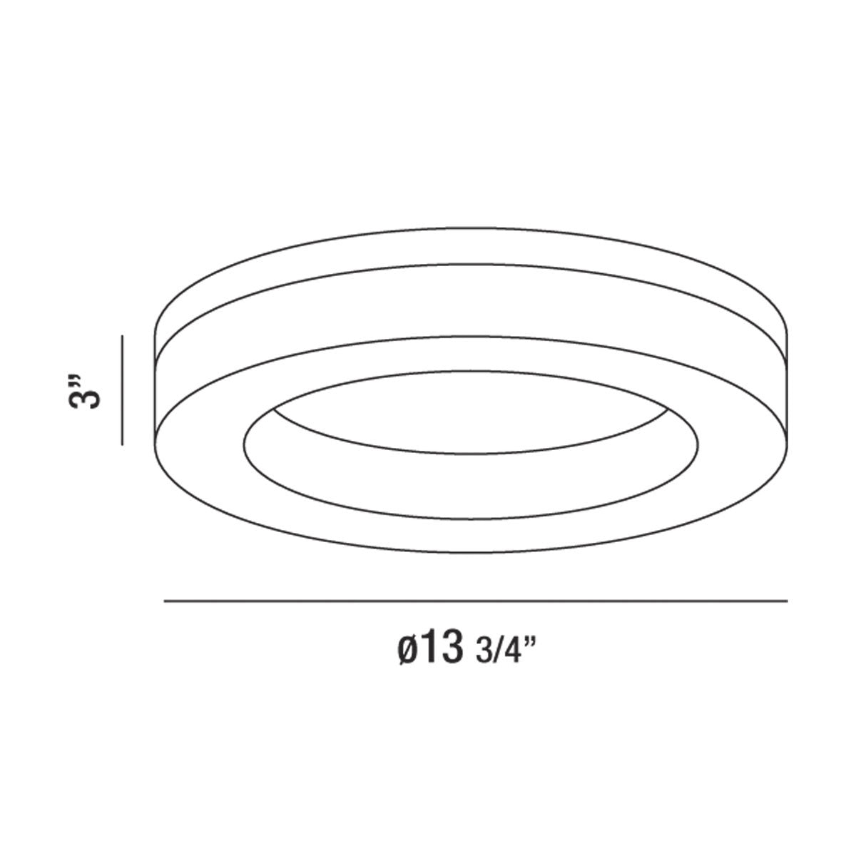 ABELL ,1LT LED PLAFONNIER,GD,25W,CHR Chrome