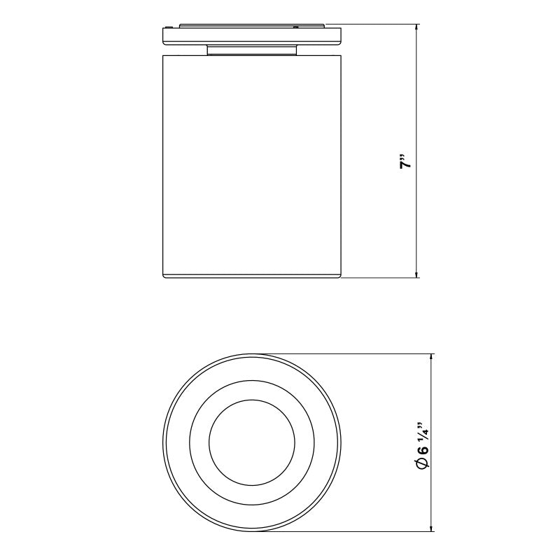 LOTUS ,Plafonnier LED 1LT,9W,BLC en Blanc