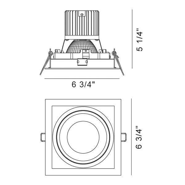 Amigo LED Recessed Fixture