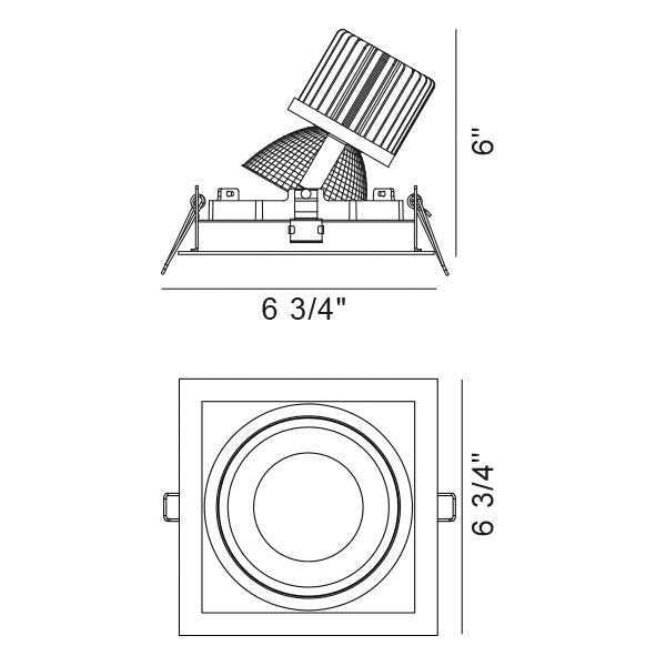 Amigo LED Recessed Fixture