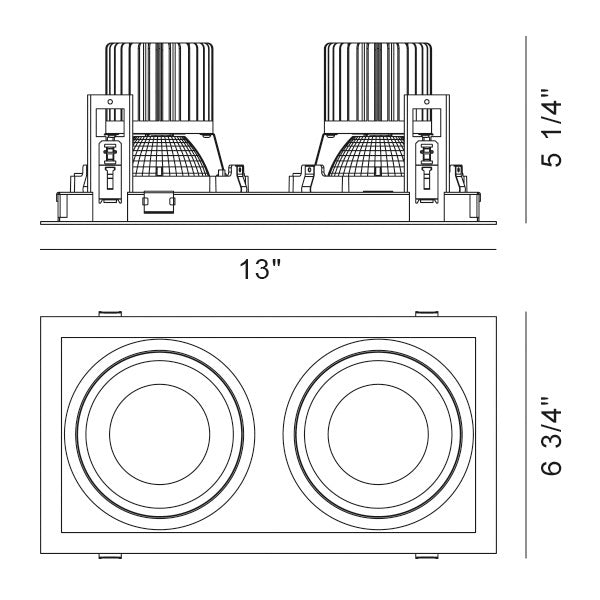 Amigo LED Recessed Fixture