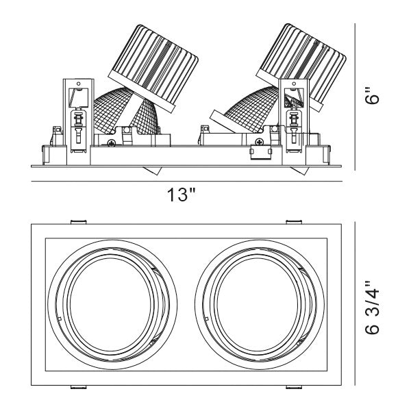 Amigo LED Recessed Fixture