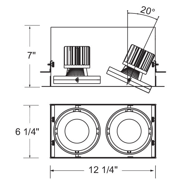 26W Multi LED Recessed Multiple