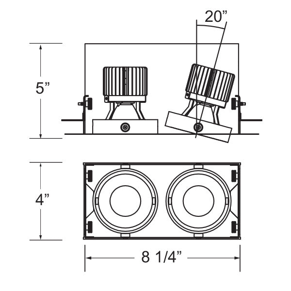 15W Multi Recessed Multiple