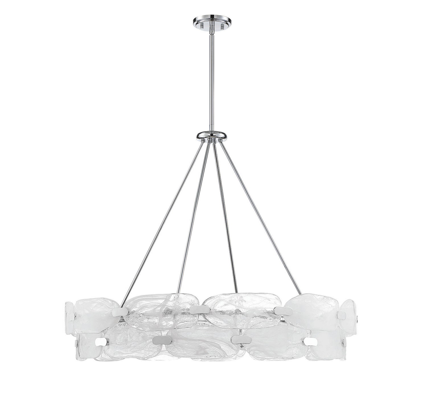 Suspension 12 lumières Vasare chromée