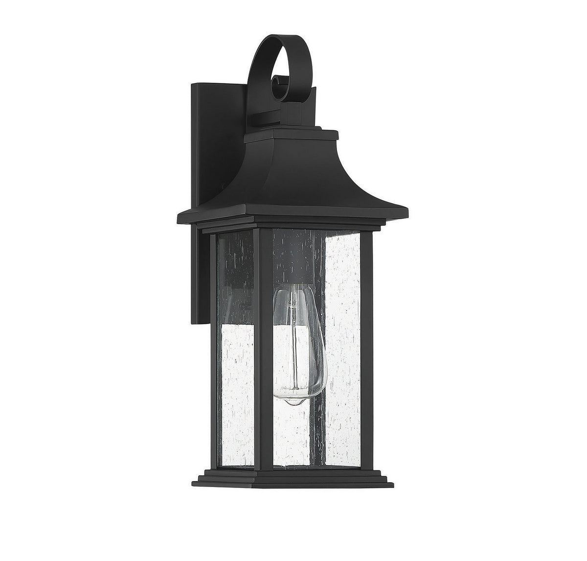 Hancock One Light Wall Sconce in Matte Black