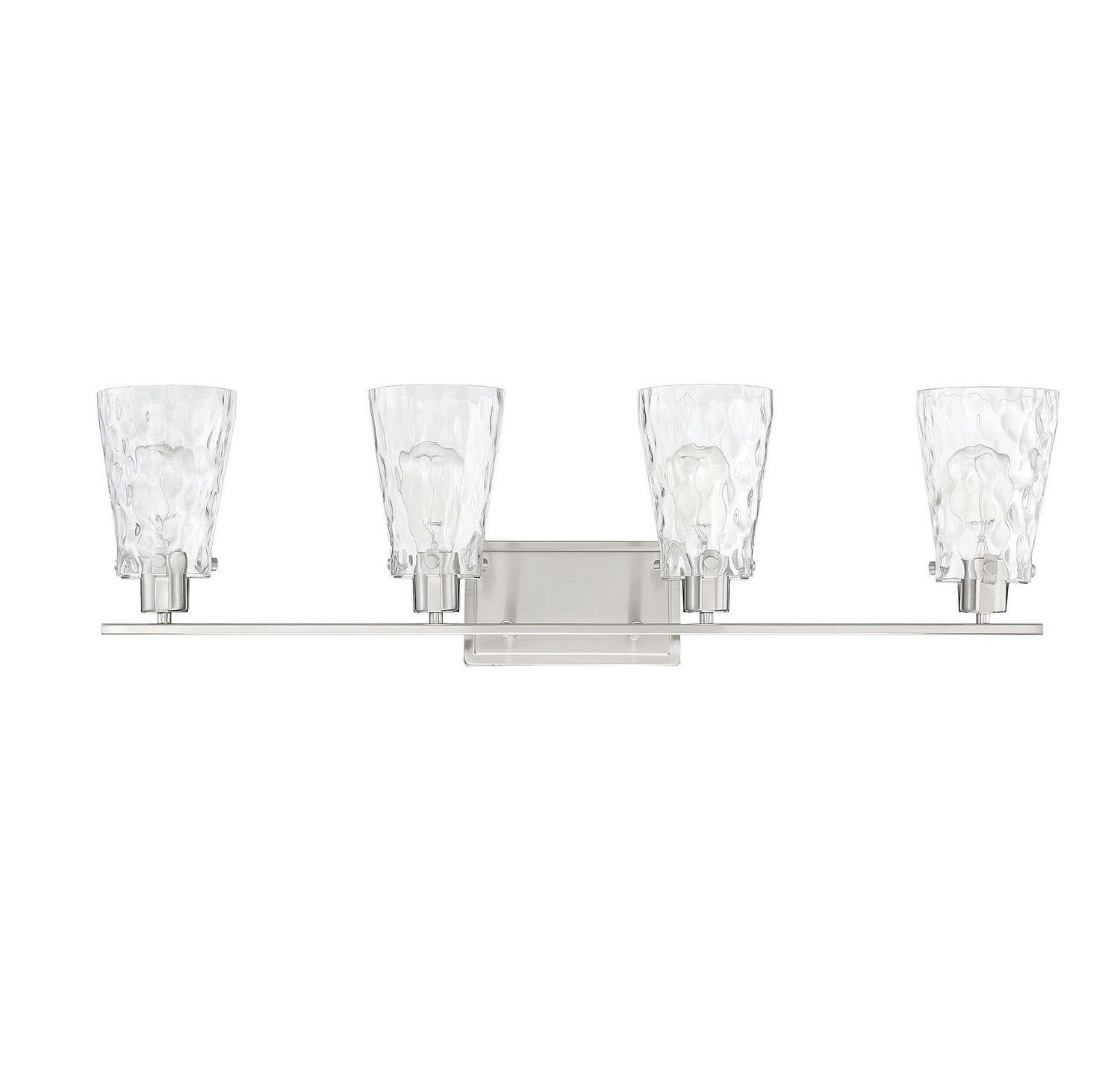 Vaughan Four Light Bath Bar in Satin Nickel