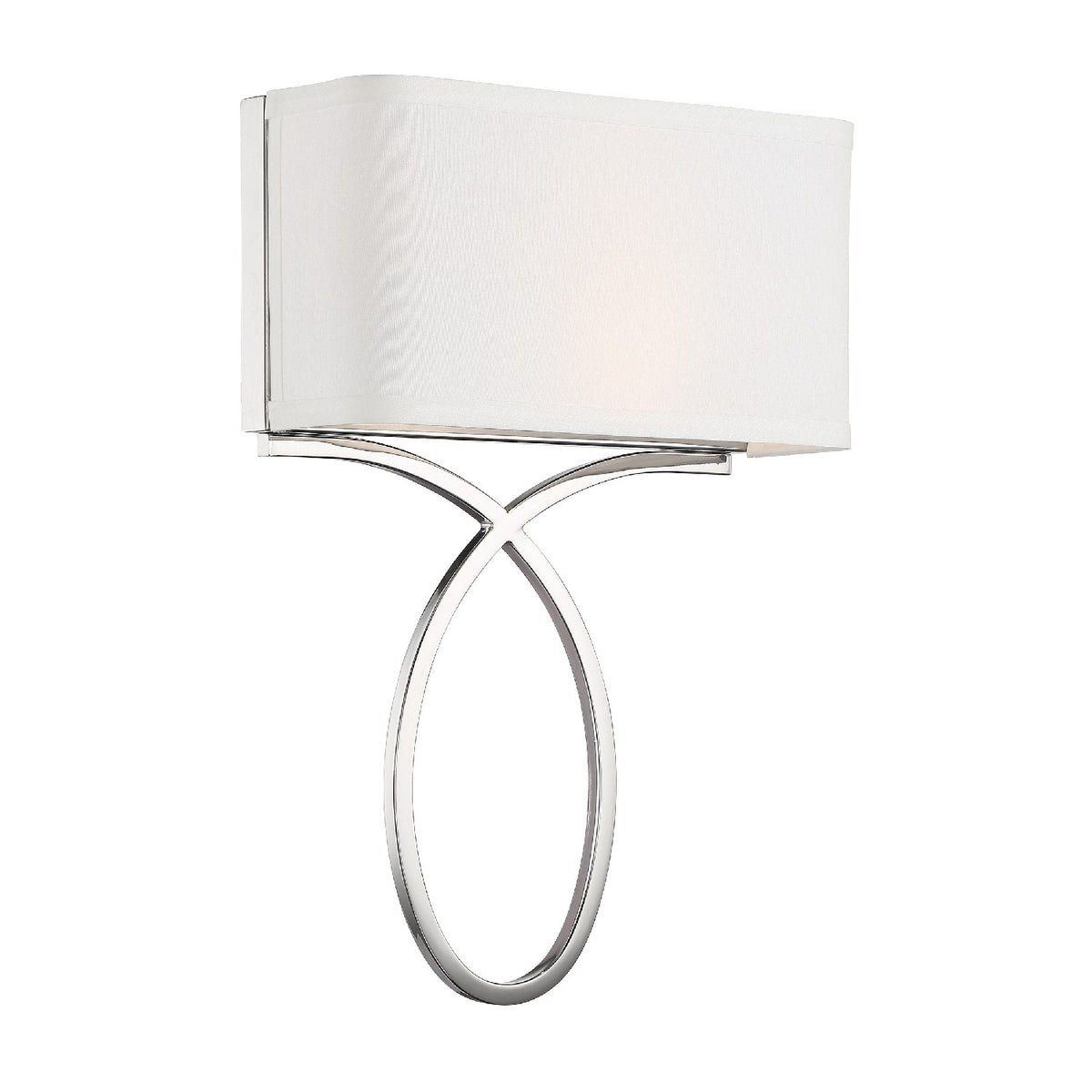 Brinkley Two Light Wall Sconce in Polished Nickel