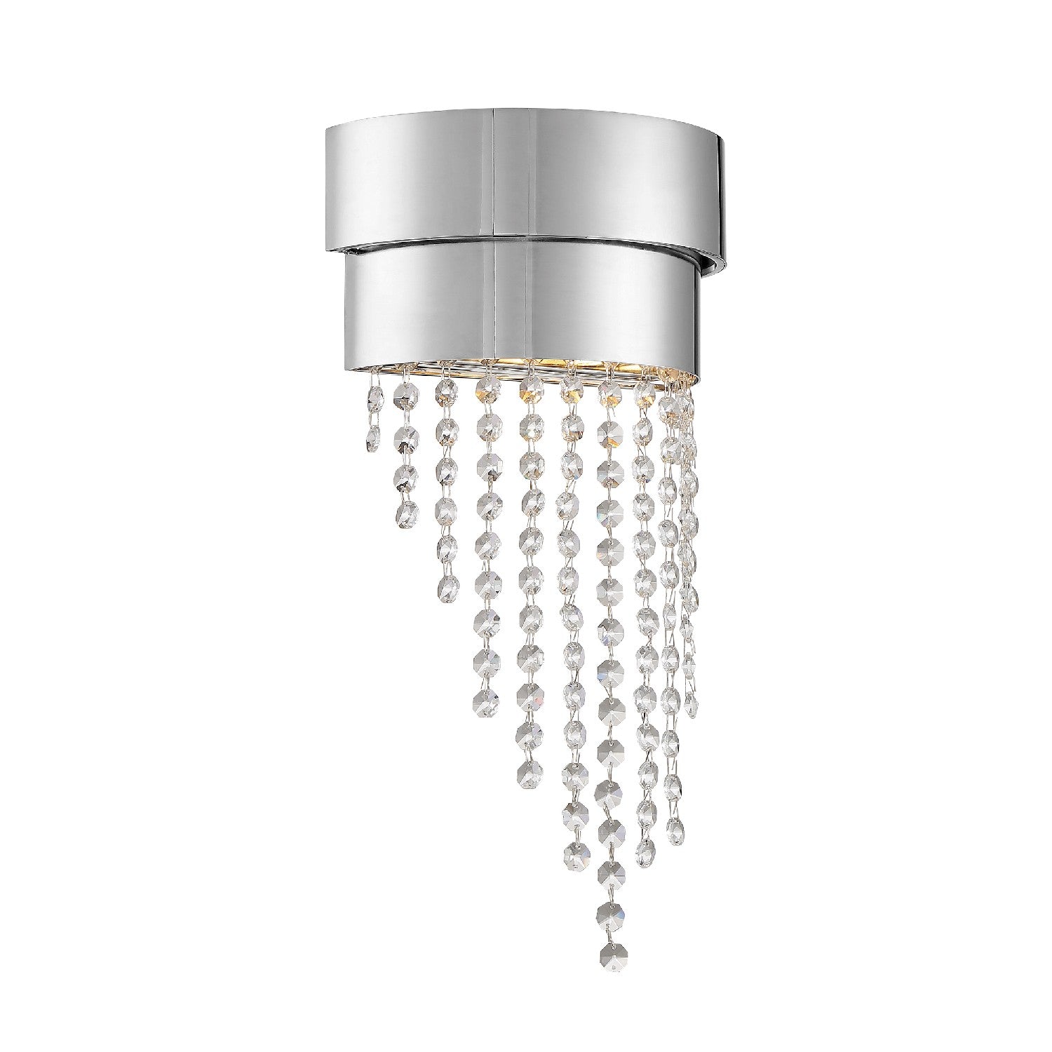 Clarksen Two Light Wall Sconce in Polished Nickel