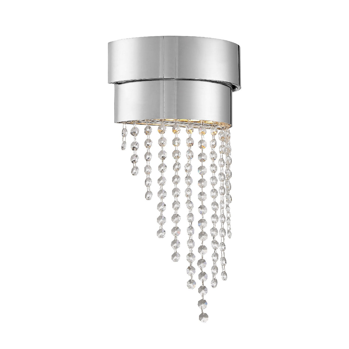 Clarksen Two Light Wall Sconce in Polished Nickel
