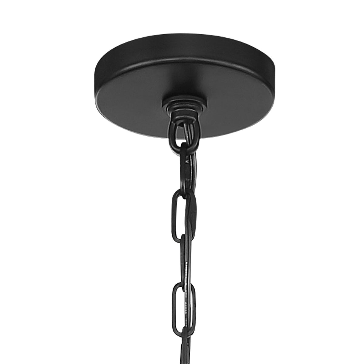 Luna Nine Light Chandelier in Matte Black