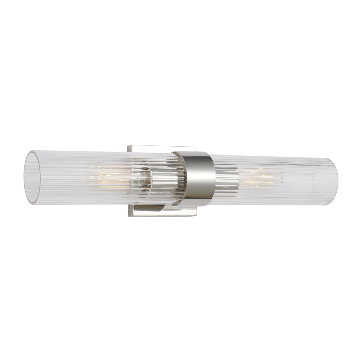 Geneva Two Light Wall Sconce in Polished Nickel