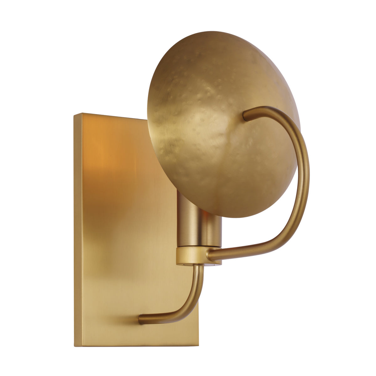 Whare One Light Wall Sconce in Burnished Brass