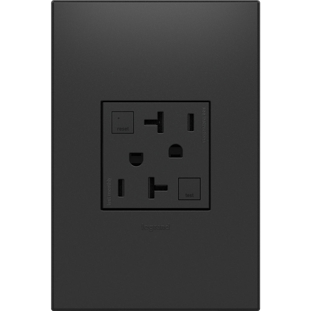 Adorne Tamper-Resistant 20A Duplex Self-Test GFCI Receptacles
