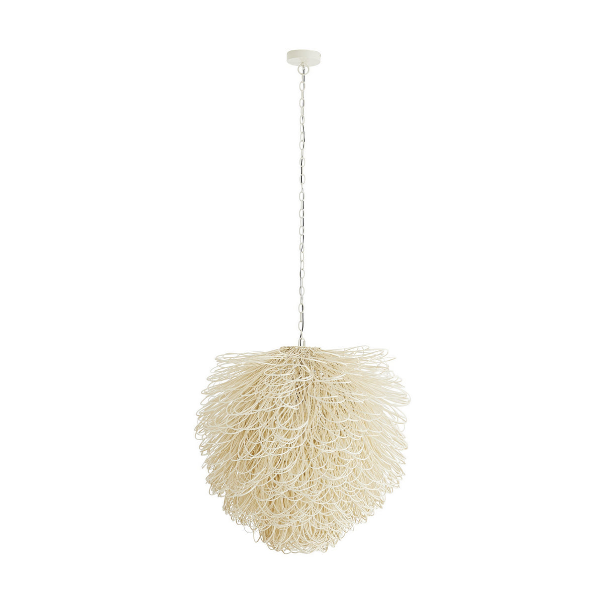 Finley One Light Chandelier in White
