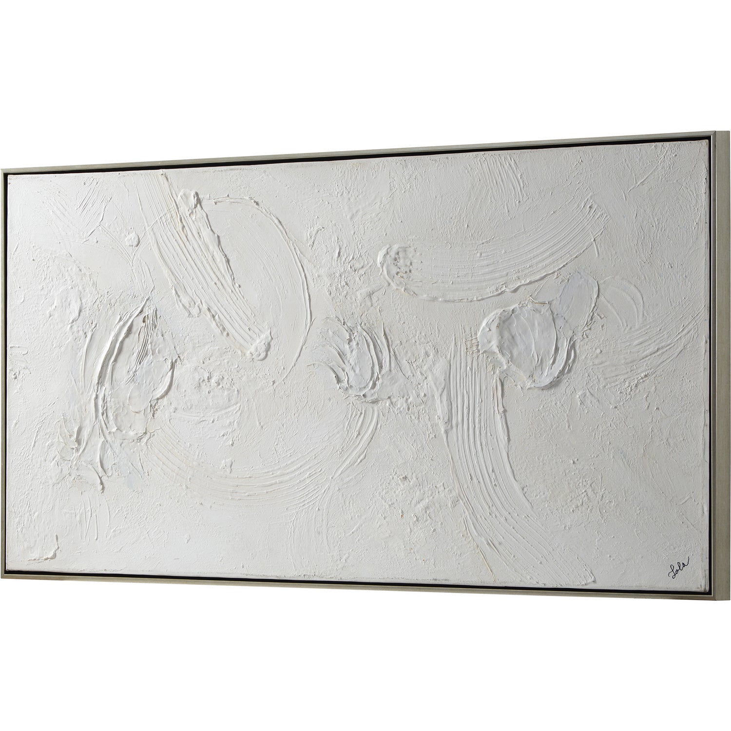Yanno Canvas Art in Silver