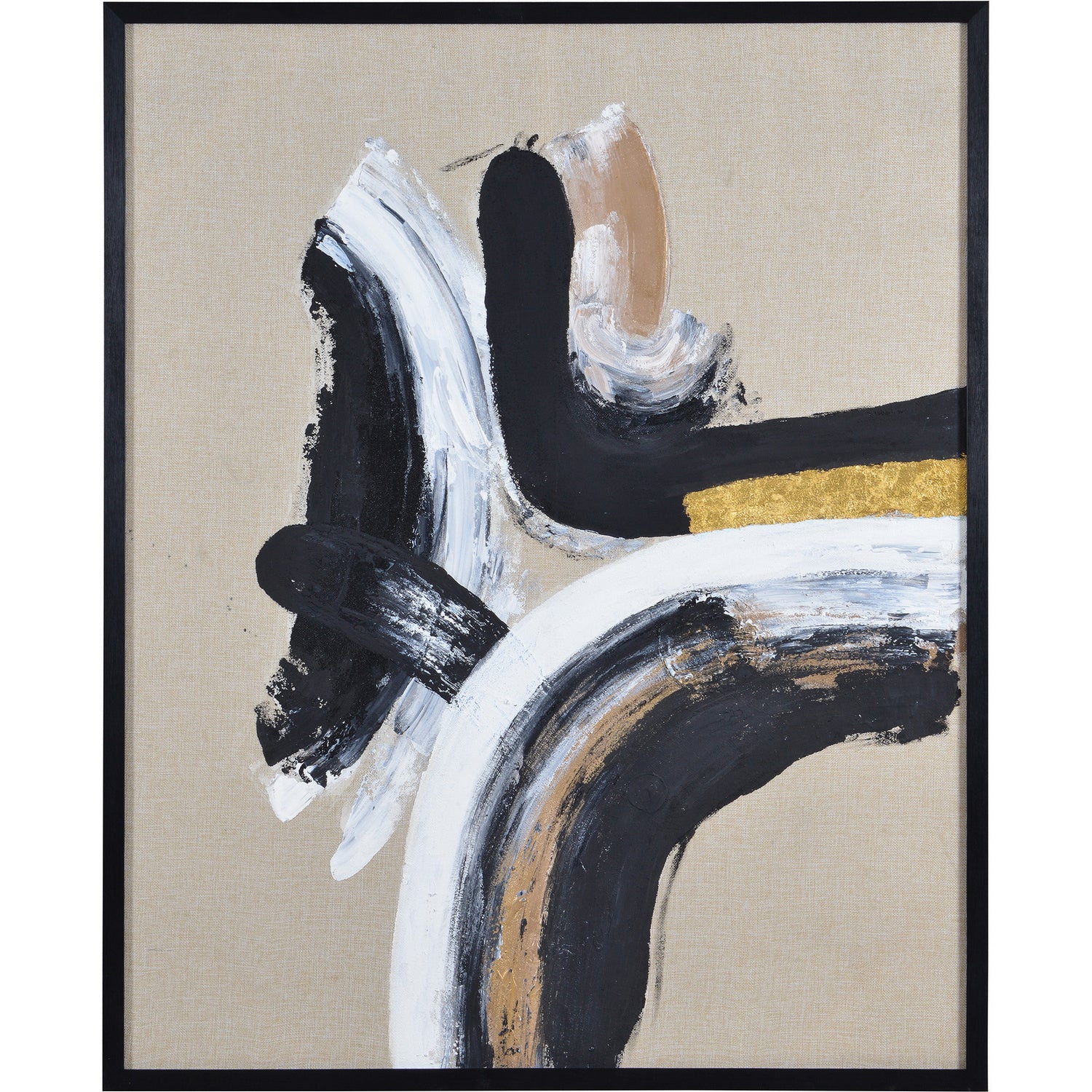 Ilya Canvas Art in Black