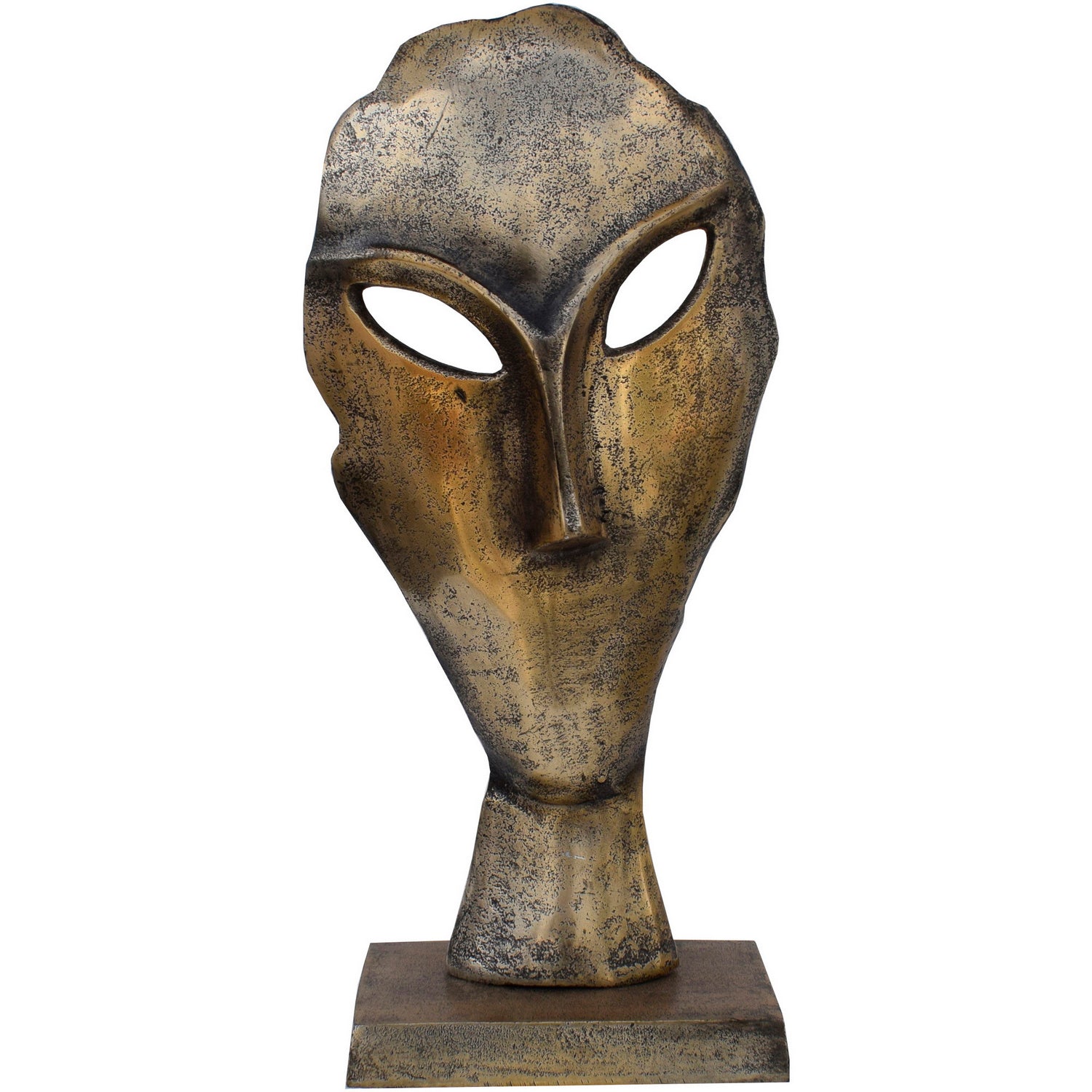 Statue Fielden en Laiton Antique