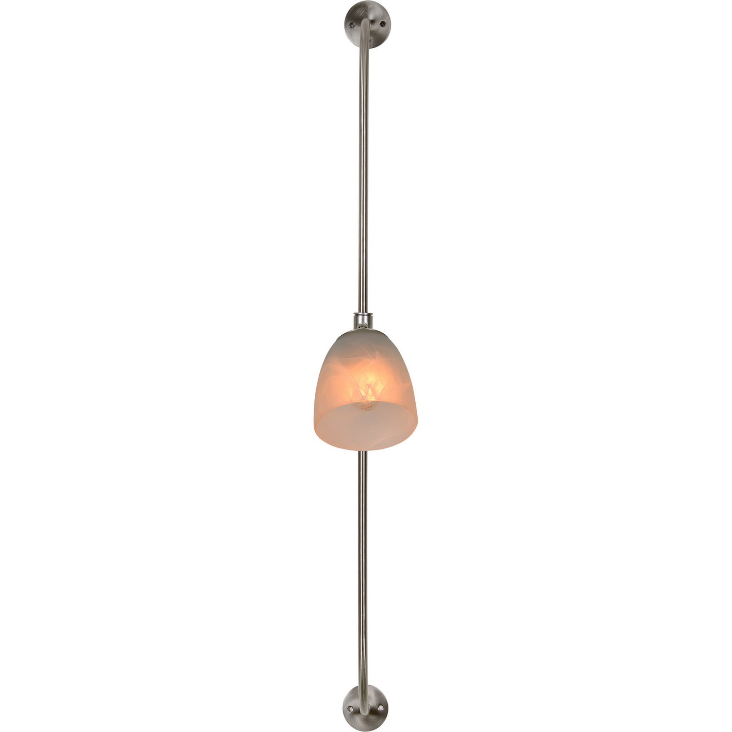 Applique Ametrine à une lumière en nickel satiné