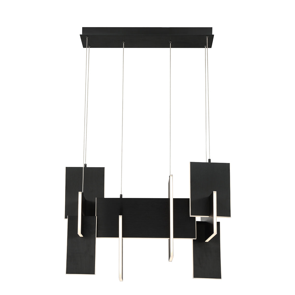 Coburg LED Chandelier in Anodized Black