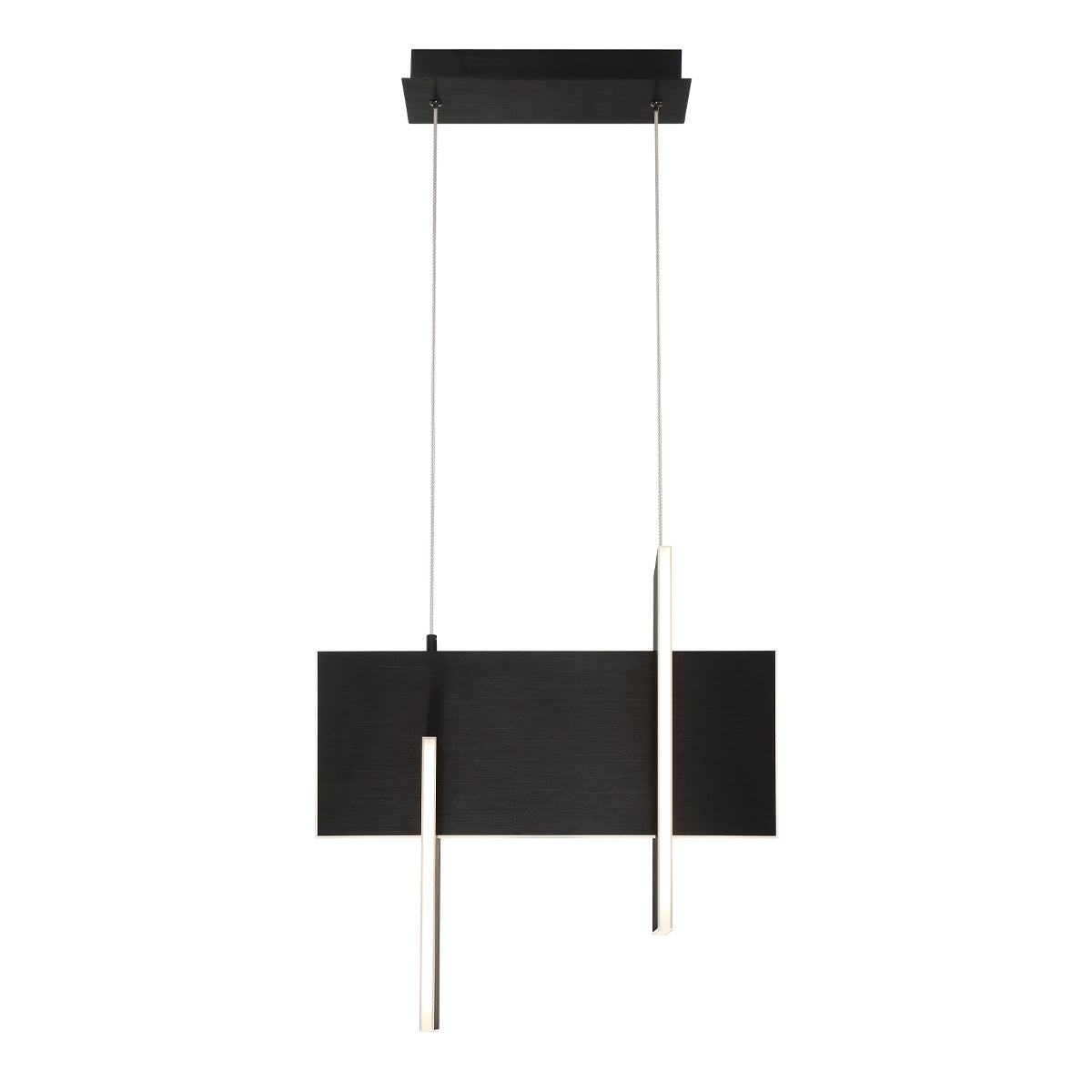 Coburg LED Chandelier in Anodized Black