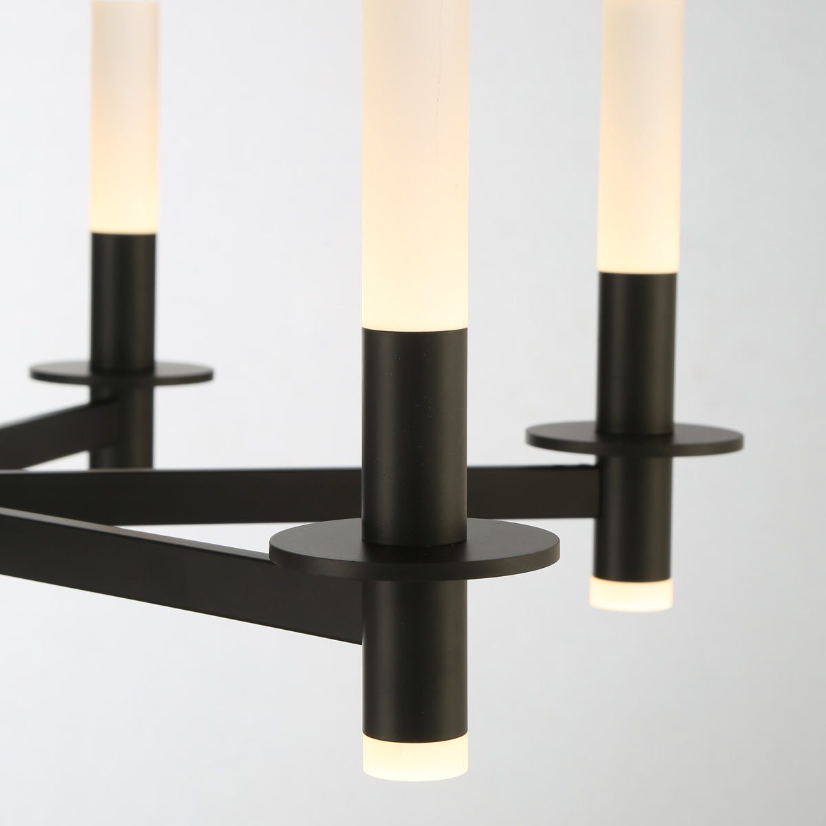 Torna LED Chandelier in Matte Black
