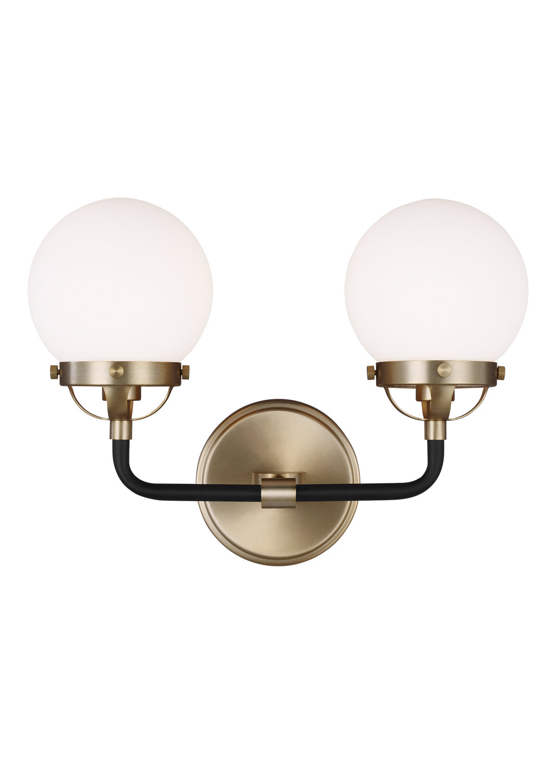 Cafe Two Light Wall / Bath in Satin Brass