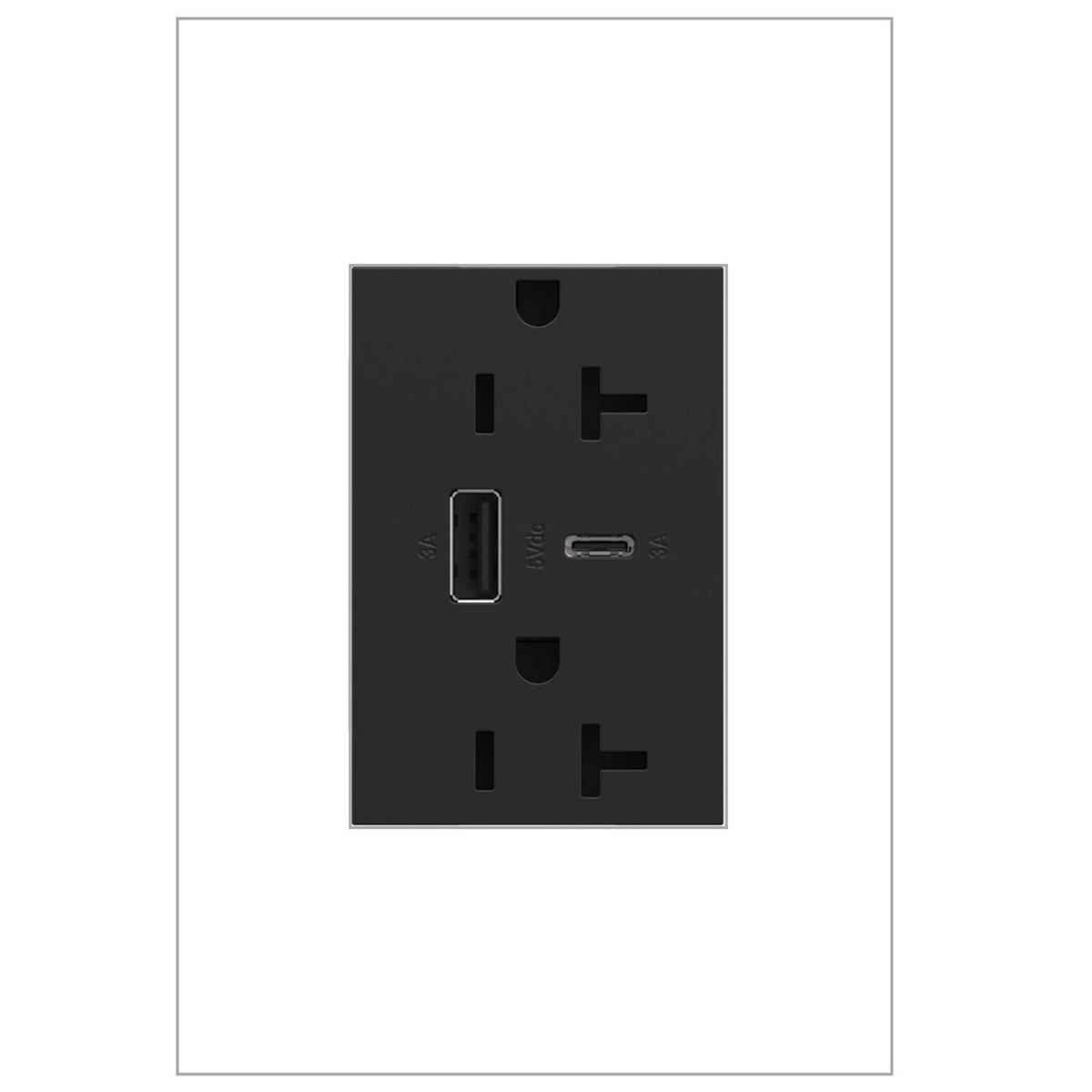 Prises 20A anti-effraction avec port USB Type-A/C ultra-rapide