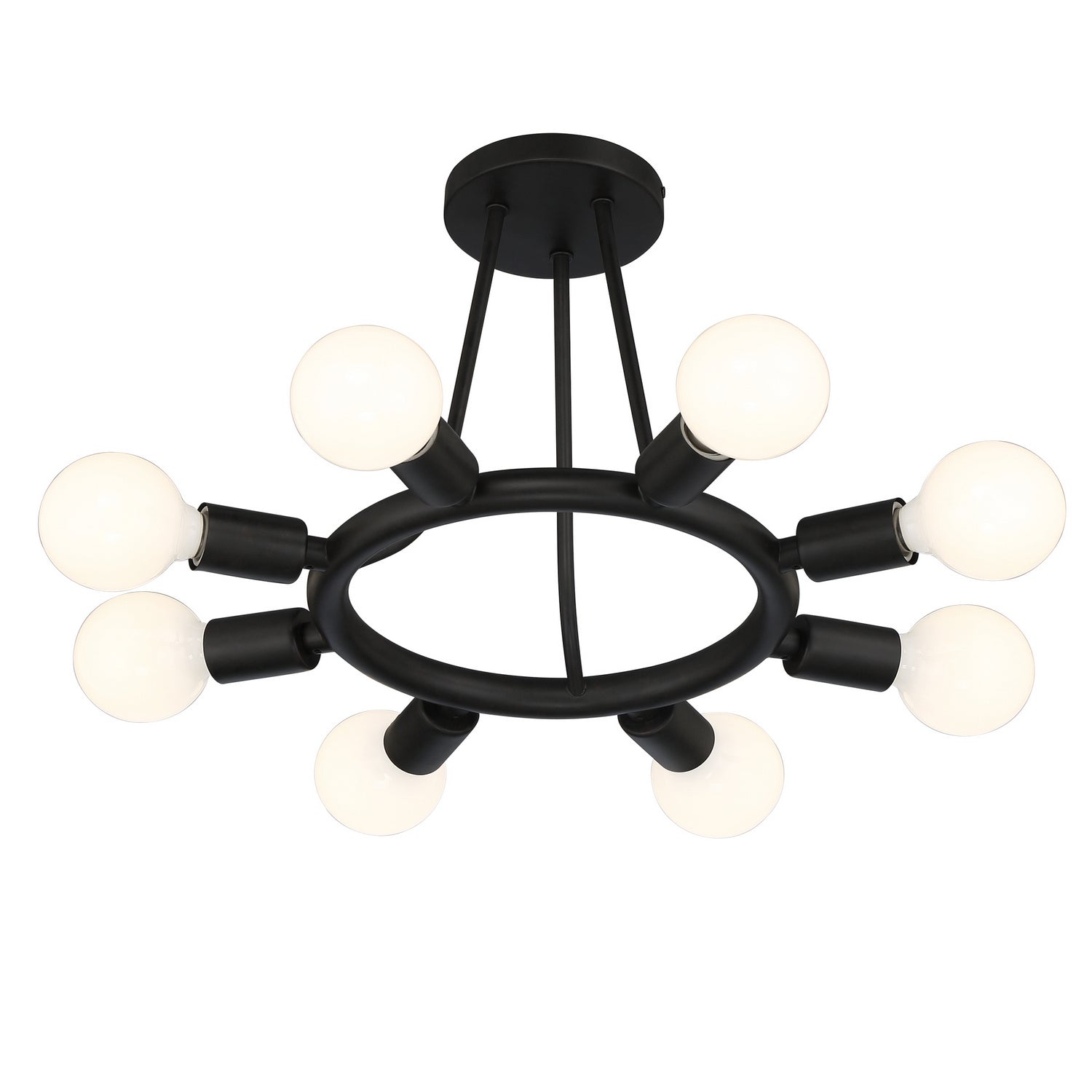 Dakota Eight Light Semi Flush Mount