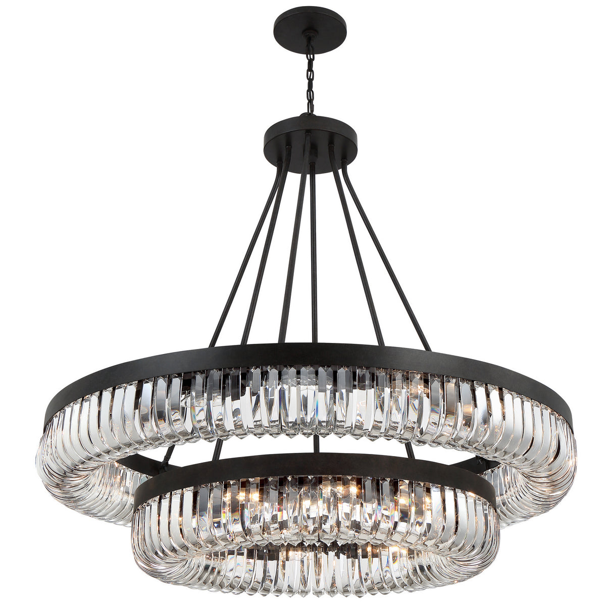 Alister 26 Light Chandelier in Charcoal Bronze
