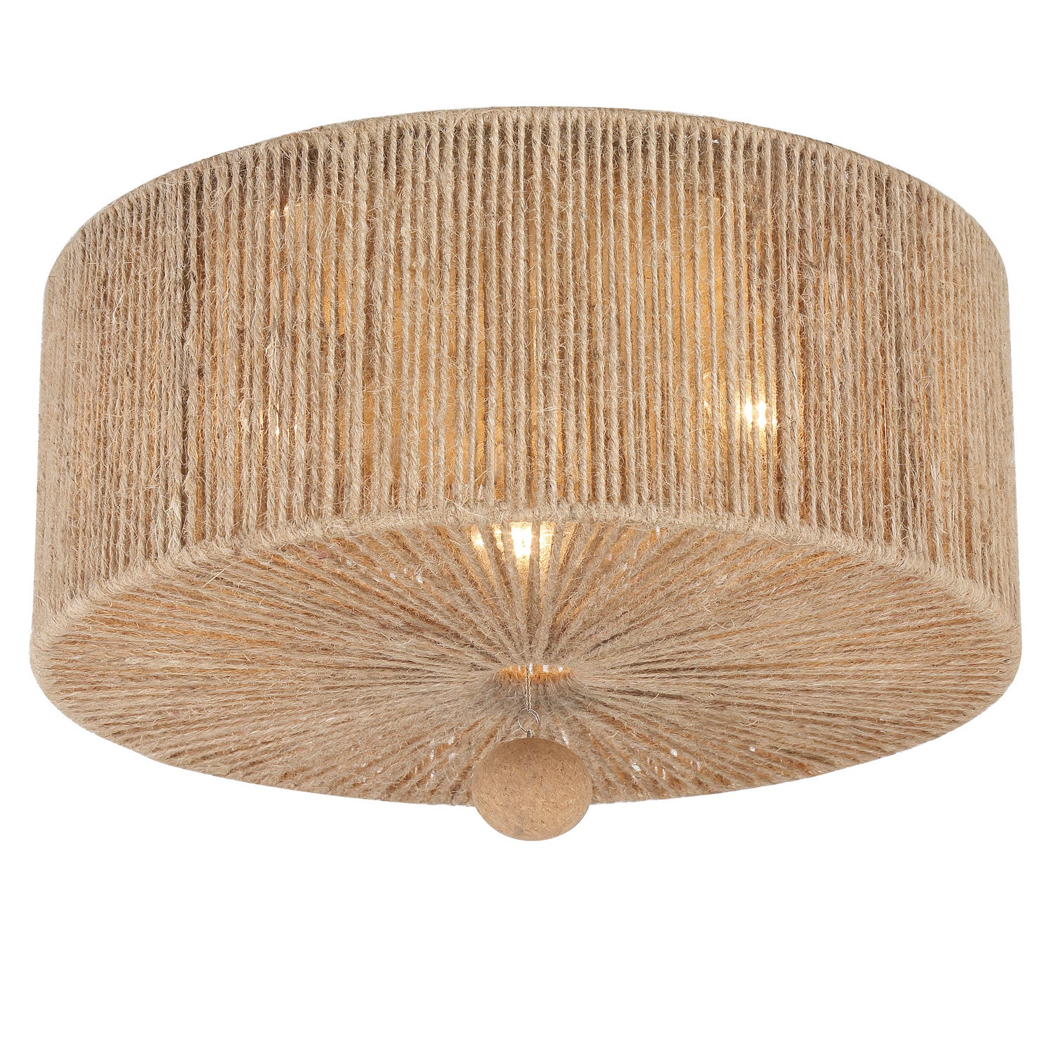 Jessa Three Light Flush Mount in Burnished Silver