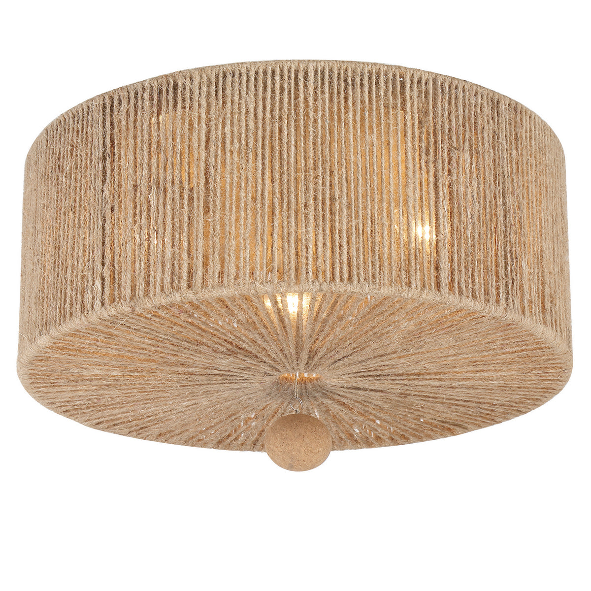 Jessa Three Light Flush Mount in Burnished Silver